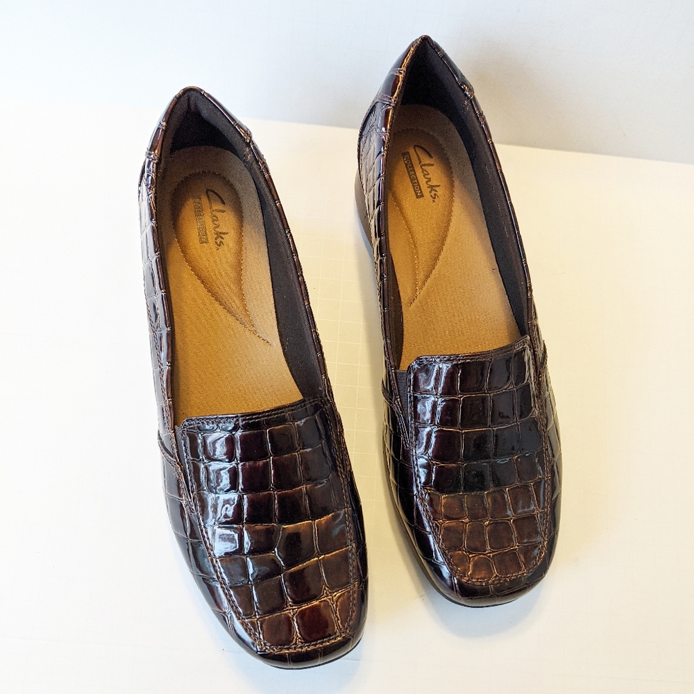 Clarks Collection Gael Angora Slip On Shoes 9 Wide